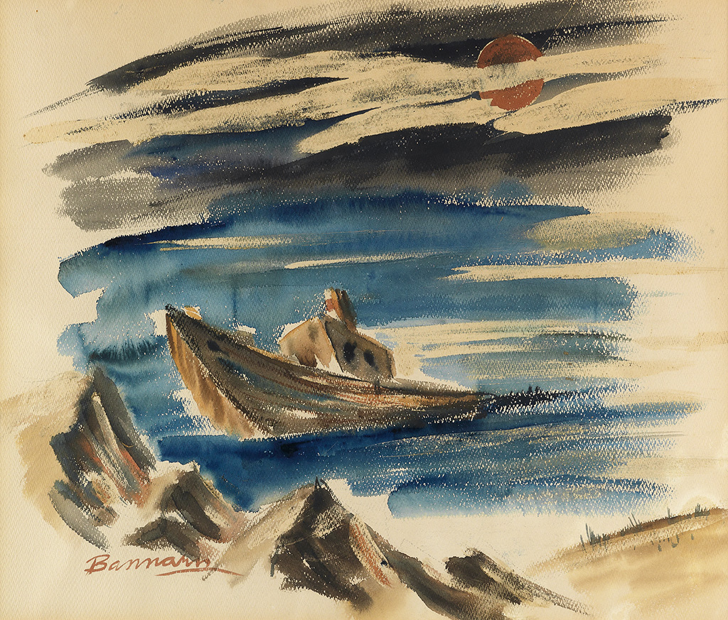 HENRY W. BANNARN (1910 - 1965) Approaching the Rocks.